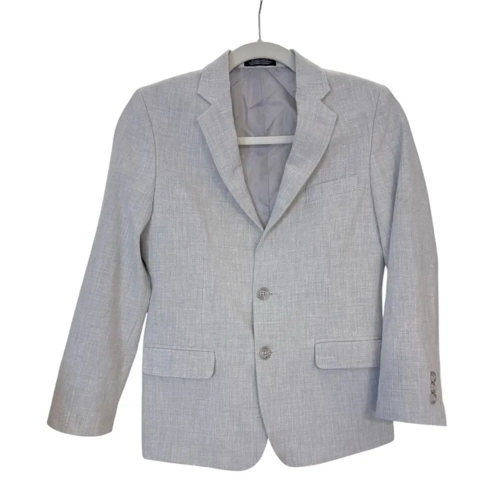 Nautica Boys Blazer Gray 2-Button Front Lined Sz. 12